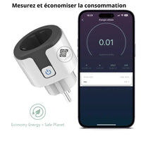 EcoPlug® Prise Connectée 20A Wifi Contrôle & Mesure de
